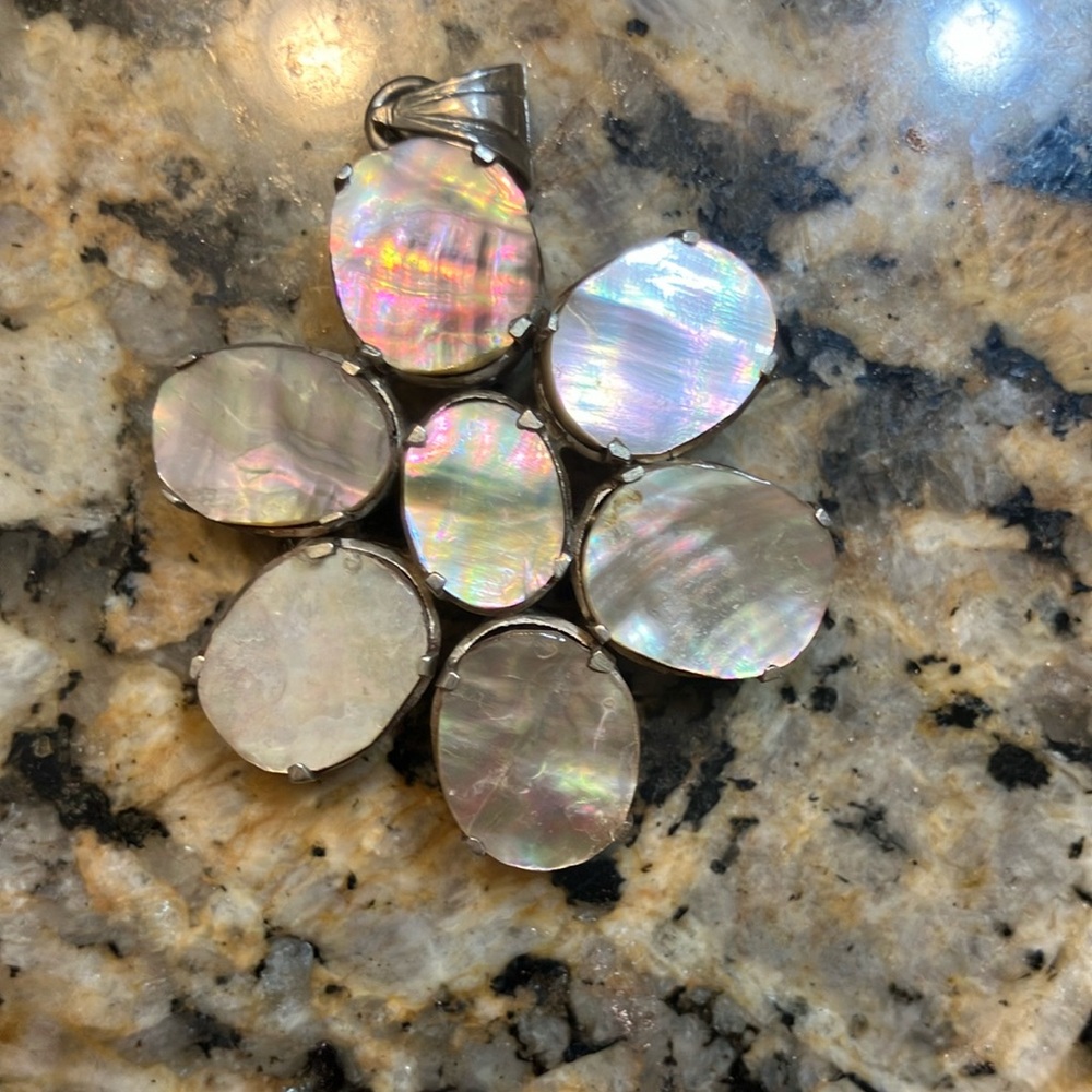 Gorgeous mother of pearl type flower